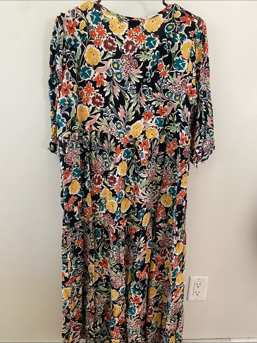 NATURAL LIFE Black Multi Floral Maxi Dress - Picture 6 of 6